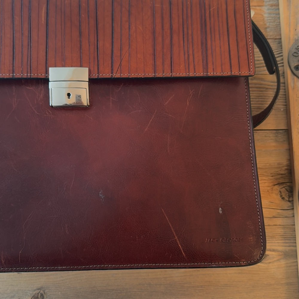 Jack Georges Leather Briefcase - image 4